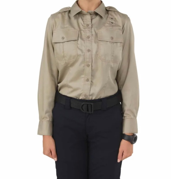 5.11 Tactical Women's Twill PDU Class-A Long Sleeve Shirt Size L - Picture 1 of 11